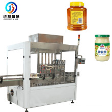 Automatic Chocolate Jam Tomato Sauce Strawberry Jam Filling Line / Liquid Linear Piston Capping Machine